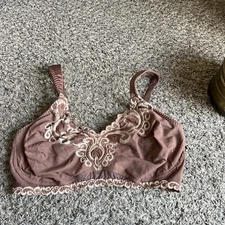 Curvation Brown Wireless Unlined Bra Size 38D