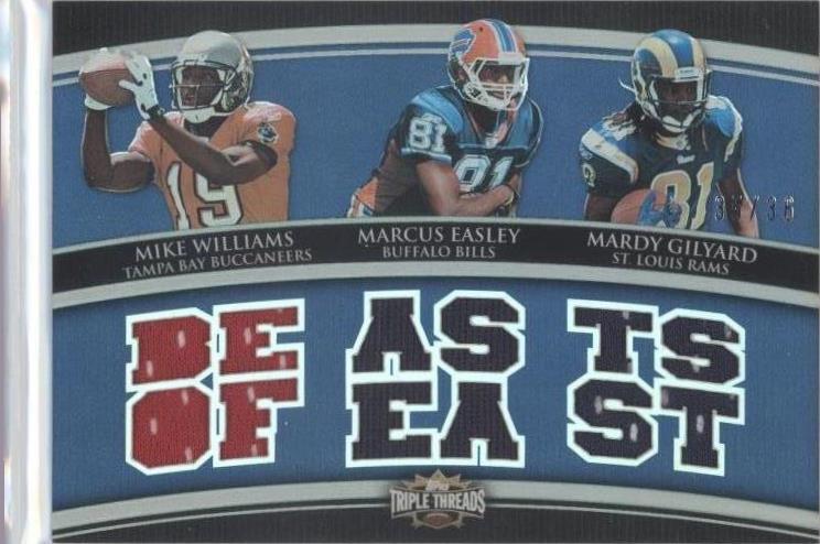 2010 Topps Triple Threads Marcus Easley Mardy Gilyard Mike Williams #TTRC-48 - 1 of 2