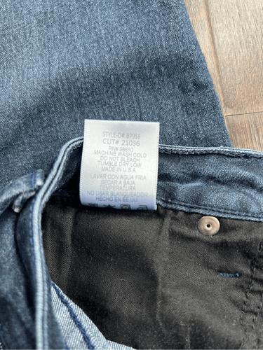 Just Black Jeans Ankle Zip Size 6 28 Super Stretch Skinny Ultra Soft Dark Washed - Picture 7 of 7