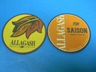 2 DIF. CRAFT BREWERY BEER COASTERS ALLAGASH BREWING COMPANY PORTLAND MAINE — photo 1