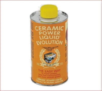 CERAMIC POWER LIQUID EVOLUTION DA 200 ML CERAMIC POWER LIQUID EVOLUTION 200 ML TRATTAMENTO PER OLIO MOTORE FINO A 1.000cc