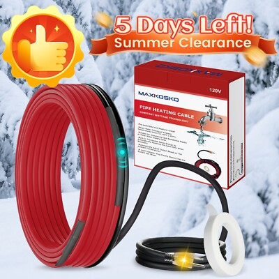 #ad #ad Electric Pipe Warmer with Thermostat Pre Installed Connectors $26.99