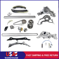 Timing Chain Kit Oil & Water Pump Set Fit 2011-2015 Chrysler Dodge Jeep VW 3.6L