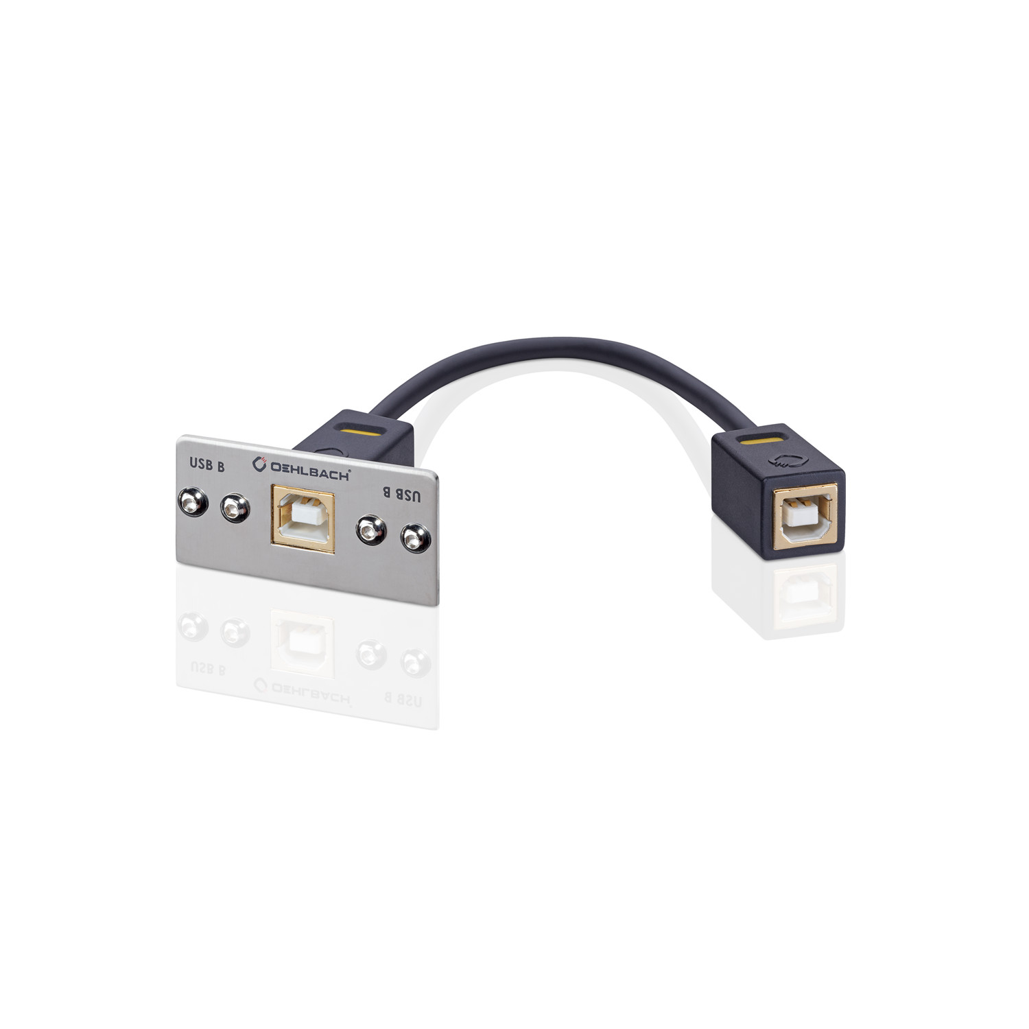 Thumbnail - Oehlbach Proin Mmt-c Usb-2.0-b/b-multimedia Einsatz Kabelpeitsche - 1