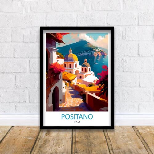 Positano Italy Travel Print Positano Wall Decor Positano Home Living Decor Posit - Afbeelding 1 van 10