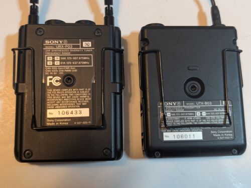 Sony Wireless Lavalier Microphone System URX-P03 UTX-B03 - Picture 2 of 2