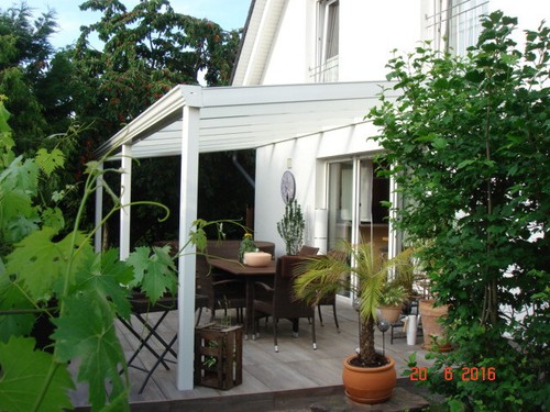 Terrassendach Carp. ALU 3 x 2,5m anthrazit Überdachung Terrassenüberdachung KLAR - Bild 18 von 24
