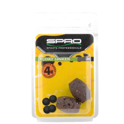 Spro Float Sinkers + Beads - 2 Gewichte für Raubfischposen + 4 Perlen, Zubehör