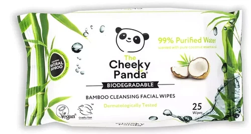 Bamboo Facial Makeup Remover Wipes - Sustainable, Coconut Scented, 99% Purified