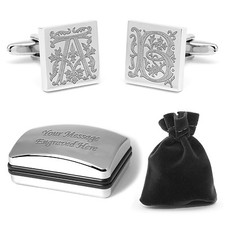 Personalised Medieval Initial Letter Cuff Links Wedding Cufflinks Best Man Groom