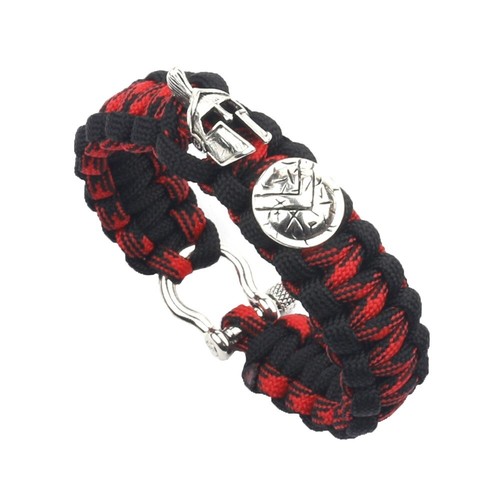 Casco in corda paracord spartano sopravvivenza outdoor bracciali fatti a mano per uomo - Foto 3 di 16