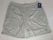 Champion Men's Mesh Shorts Light Grey 3xl gym Athletic 81622 lined silver gray