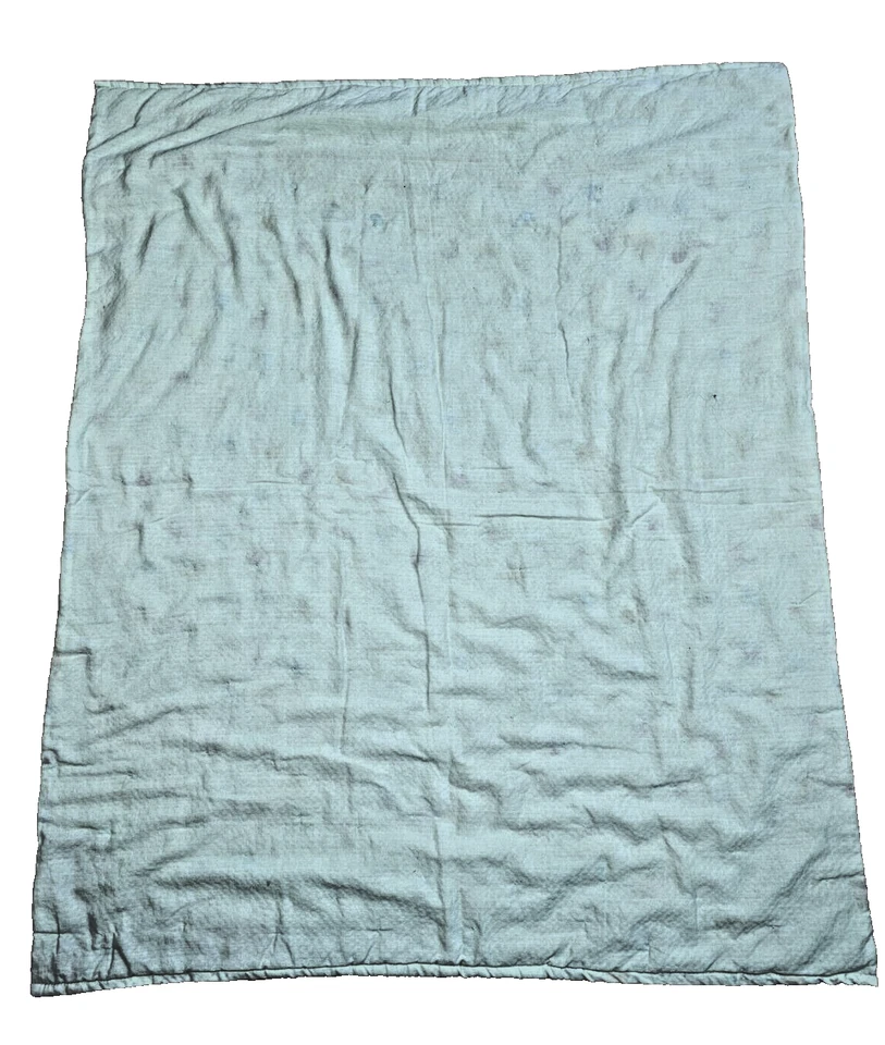 Manta de bebé reversible de colección para bebé ballenas edredón casero verde mar Foto 4 de 4