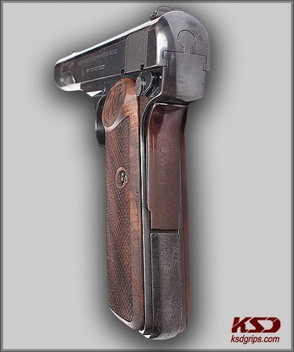 KSD Brand Browning FN 1922 Compatible Walnut Grips Diamond - Picture 3 of 3