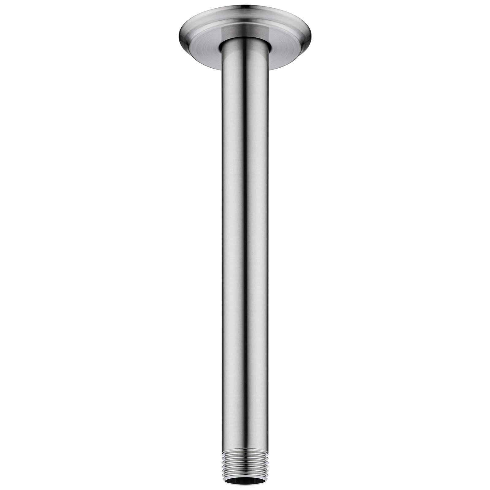 8 Inch Shower Arm and Flange Brushed Nickel, Ceiling Mounted Shower Arm for R...
