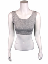 Bali Studio Collection Seamless Ribbed Lounge Bra Set of 2 Black/Grey X-Large Sz