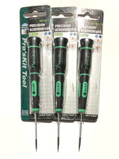 Set of 3 Pro'sKit SD-081-TS1, TS2, TS3 Torx Precision Screwdrivers, brand-new
