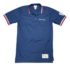 Little League Baseball Polo Mens Navy Blue Made In USA Polo Honigs Uniform