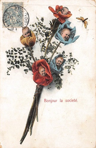 CPA Ancienne – Fantaisie Allemagne – Bouquet De Fleurs – Carte Postale Voyageée