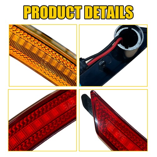 4PCS For Mini Cooper 2 R55 R56 R57 R58 R59 R60 Front Rear LED Side Marker Lights - Picture 3 of 10