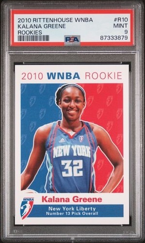 2010 Rittenhouse WNBA Rookie Kalana Greene PSA 9 New York Liberty UCONN Huskies