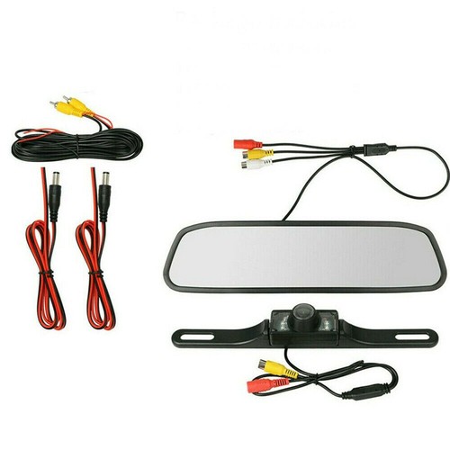 Sistema de visión trasera para cámara de reversa para automóvil visión nocturna + kit de monitor de espejo LCD de 4,3 - Imagen 5 de 14