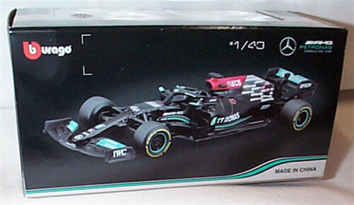 2021 Mercedes AMG F1 W12 E-Performance #44 Hamilton 1:43 by burago 38038H New - Picture 3 of 3