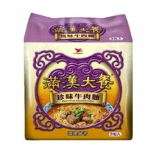 New Uni-President Origin Beef Instant Noodle 滿漢大餐 珍味牛肉麵 (12包)