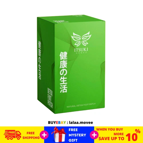 50 Sachets Premium ITSUKI KENKO HEALTH Detox Foot Pads Patch Herbal Cleansing