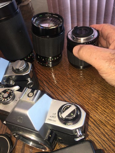 Camera Olympus/Honeywell Pentax Plus Lot Of Lenses All Untested For Parts - Picture 14 of 24