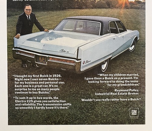 Buick Automobiles Life Print Add 10.5x13.5 Electra 225 - Picture 2 of 3