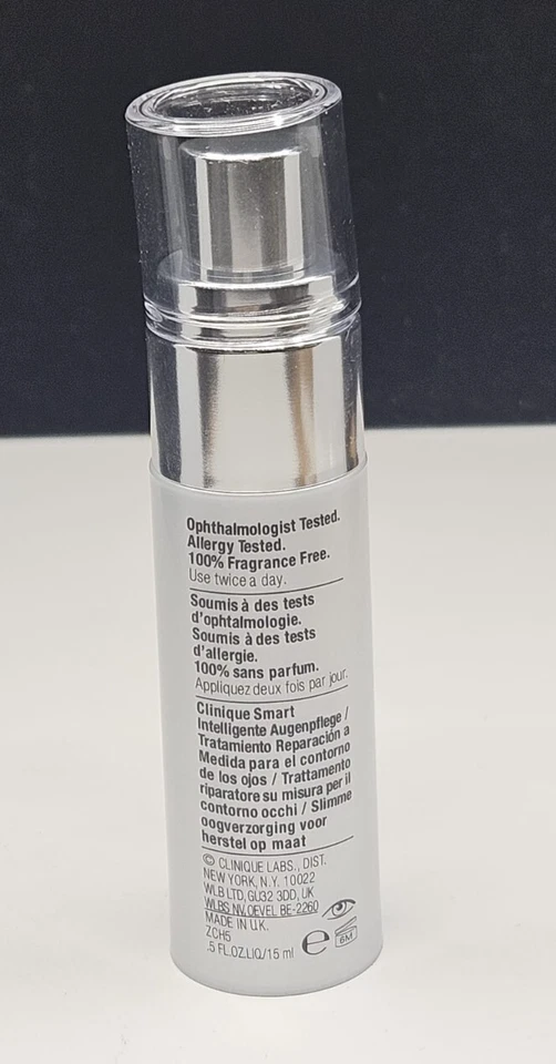Tratamiento de ojos Clinique Smart personalizado reparador 0,5 oz TOTALMENTE NUEVO descontinuado Foto 3 de 4