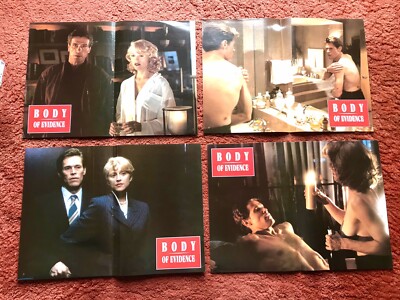 Body of Evidence Aushangfotos Gross 4 Stck. 30x42cm, Madonna, Willem DaFoe
