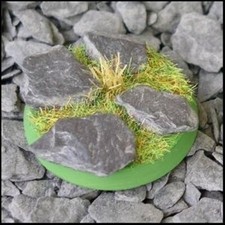 Socle rond 25 mm Games Workshop, texturé et peint #3