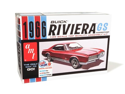 AMT 1966 Buick Rivierer 1/25 (未使用) リビエラ 1/25 Scale Model Kit NEW 1966 Buick Riviera GS Hardtop by AMT 1439
