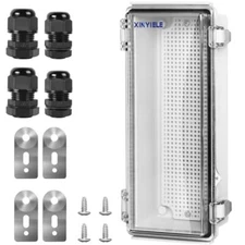 Waterproof Outdoor Project ABS Plastic Junction Box IP67 Weatherproof Dustpro...