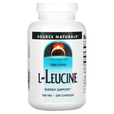 Source Naturals, L-Leucine,  For Energy Support 500 mg - 240 Capsules