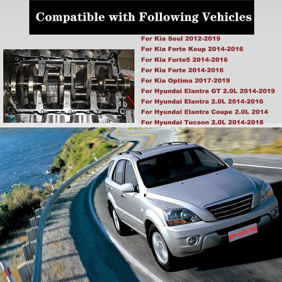 2.0L Engine Crankshaft Rods & Bearing Set For HYUNDAI TUCSON/KIA SOUL 2014-2019 - Image 3 of 4