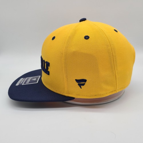 Nashville Predators Yellow Fanatics Snapback Hat Cap NWT City Spell Out - Picture 3 of 9