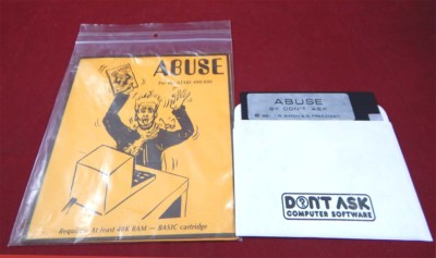 Atari XL : Abuse - Don't Ask Computer Software 1981 