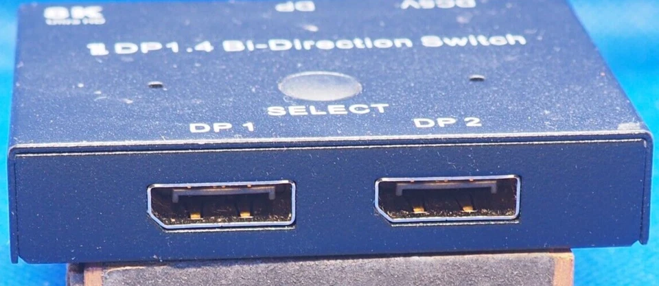 DisplayPort Switch, 16K DisplayPort Splitter 2 in 1 Out DisplayPort - Image 3 of 4