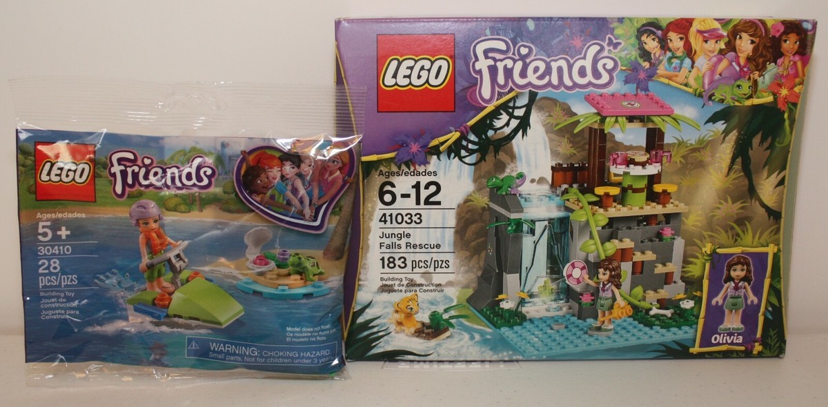 Lego Friends 41033 Jungle Falls Rescue & 30410 Mia's Water fun