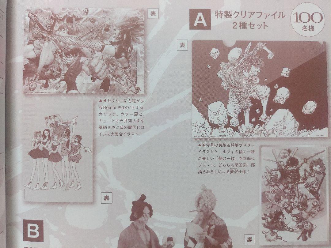 One Piece Magazine Vol.14 Clear File Sweepstakes Present One Piece Magazine Vol.14 Clear File Sweepstakes Present