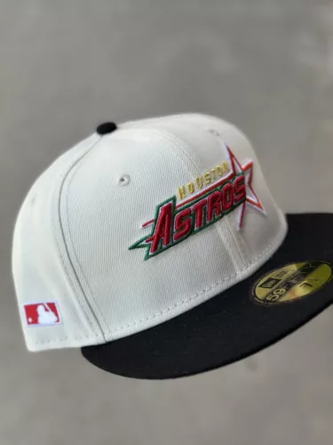 Houston Astros White Dome Side Batty Fitted 7 1/4 Hat Dreams Not Hat Club