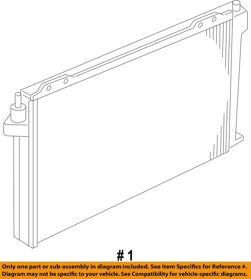 Condensador de aire acondicionado usado se adapta a: Lincoln 2003 y Town Car grado A Foto 4 de 4