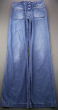 Vintage Men's Seafarer Dungaree Jeans Utility Trouser USA Made Talon 42 Sz 30x33