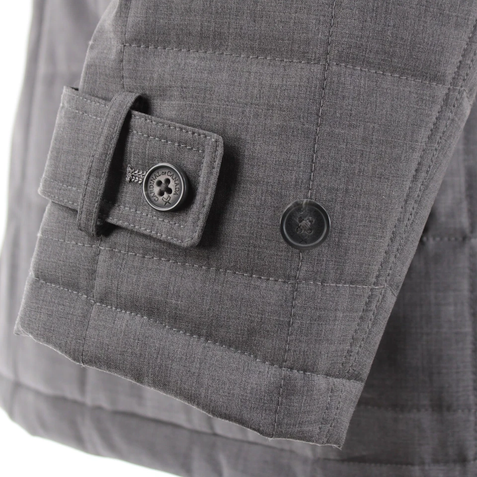 Abrigo acolchado Cardinal of Canada 100 % lana nuevo con etiquetas talla XL (46-48 EE. UU.) en gris melange Foto 3 de 4