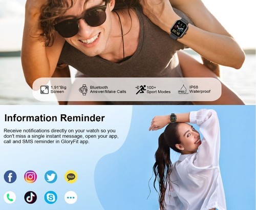 NEW Smart Watch Men Women Fitness Tracker Blood Pressure Heart Rate Sport Watch - 第 7/21 張圖片