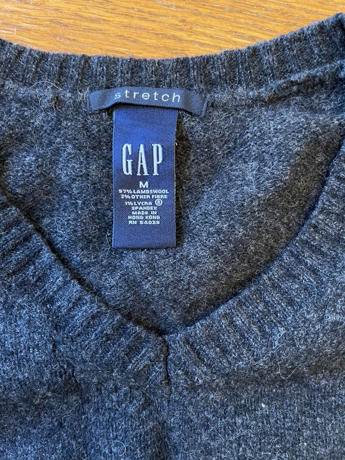 Gap Gray lambswool sweater Size Medium. - image 4