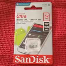 SanDisk Ultra Micro SDHC UHS-I Card 32 GB Speed Up To 100 Mb/s Memory Card